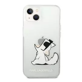 Karl Lagerfeld Choupette Eat hátlap tok Apple iPhone 14 Plus, átlátszó