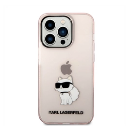 Karl Lagerfeld IML Choupette NFT hátlap tok Apple iPhone 14 Pro, rózsaszín