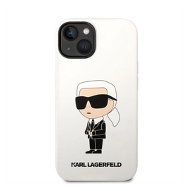 Karl Lagerfeld Liquid Ikonik NFT szilikon hátlap tok Apple iPhone 14, fehér