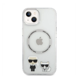 Karl Lagerfeld and Choupette MagSafe hátlap tok Apple iPhone 14 Plus, átlátszó