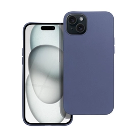 Matt Apple iPhone 15 Plus szilikon tok, kék