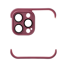 Mini bumper szilikon tok, Apple iPhone 13 Pro Max, cseresznye