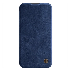 Nillkin Qin Pro Apple iPhone 14 Pro Max bőr  flip tok, kék