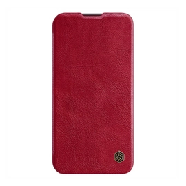 Nillkin Qin Pro Samsung Galaxy A54 5G bőr flip tok, piros