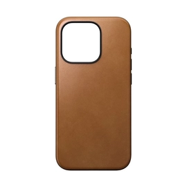 Nomad Modern Apple iPhone 15 Pro MagSafe bőr tok, angol barna