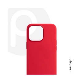 Phoner Apple iPhone 14 Pro Max szilikon tok, piros
