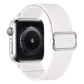 Phoner Dew Apple Watch csatos fonott szövet szíj, 49/45/44/42mm, fehér