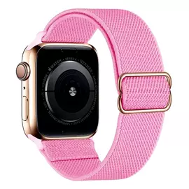 Phoner Dew Apple Watch csatos fonott szövet szíj, 49/45/44/42mm, rózsaszín