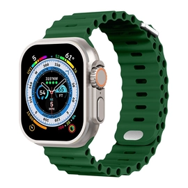 Phoner River Apple Watch 41/40/38 mm szilikon szíj, zöld