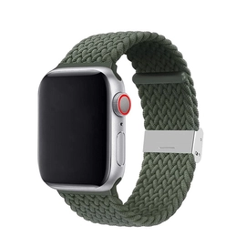Phoner Spun Apple Watch csatos fonott szövet szíj, 38/40/41mm, zöld