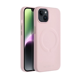Roar Leather Magsafe iPhone 15 eco bőr tok, rózsaszín
