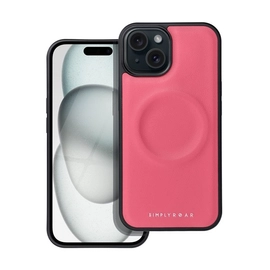 Roar Morning Magsafe Apple Iphone  15  eco bőr tok, rózsaszín