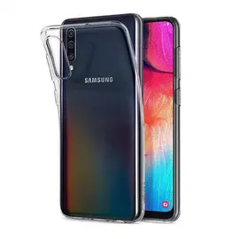 Samsung A505 Galaxy A50, Ultra Slim 0,3mm szilikon tok, átlátszó