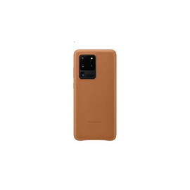Samsung G988 Galaxy S20 Ultra Leather Cover gyári bőr tok, barna EF-VG988