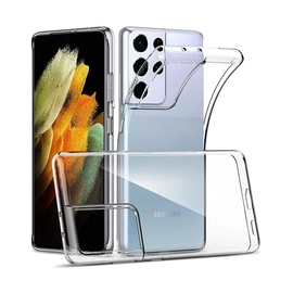 Samsung G998 Galaxy S21 Ultra slim 0,3mm szilikon tok, átlátszó