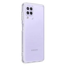Samsung Galaxy A22 LTE Soft Clear gyári szilikon tok, átlátszó, EF-QA225TTE