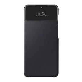 Samsung Galaxy A32 LTE LED View Cover, gyári flip tok, fekete, EF-EA325PBE