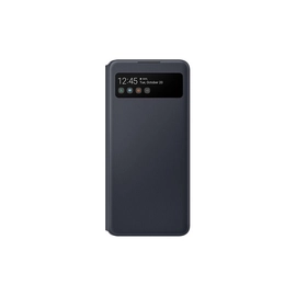 Samsung Galaxy A42 LED View Cover, gyári flip tok, fekete, EF-EA426PBE