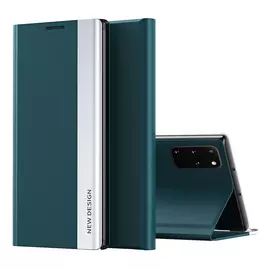 Samsung Galaxy A50 / A50s / A30s, oldalra nyíló tok, sötétzöld