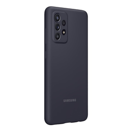 Samsung Galaxy A52/A52s Silicone Cover gyári szilikon tok, fekete, EF-PA525TBE