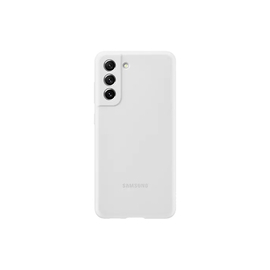 Samsung Galaxy S21 FE Silicone Cover gyári szilikon tok, fehér, EF-PG990TWE