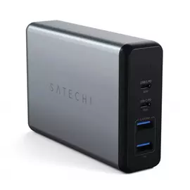 Satechi Travel adapter gyorstöltő, 2x USB 3.0, 1x Type-C PD, 1x Type-C QC, szürke