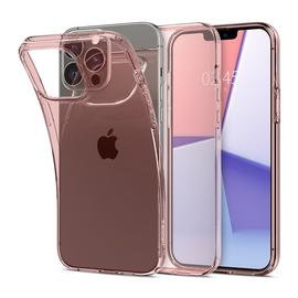 Spigen Crystal Flex Apple iPhone 13 Pro Rose Crystal tok, rózsaszín-átlátszó