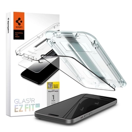 Spigen Glas.tR EZ Fit HD Apple iPhone 15, Tempered kijelzővédő fólia, fekete