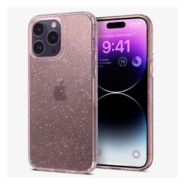 Spigen Liquid Crystal Glitter Apple iPhone 14 Pro Max Rose Quartz tok, átlátszó