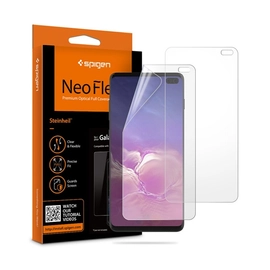 Spigen Neo Flex HD Samsung Galaxy S10+ hajlított kijelzővédő fólia, (2db előlapi)