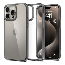 Spigen Ultra Hybrid Apple Iphone 15 Pro Space Crystal tok, fekete-átlátszó