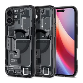 Spigen Ultra Hybrid MagFit Apple iPhone 16 Plus tok, Zero One fekete ACS08078
