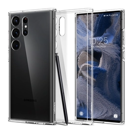 Spigen Ultra Hybrid Samsung Galaxy S23 Ultra tok, Crystal Clear, átlátszó