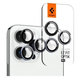 Spigen "tR EZ Fit Optik Pro" Apple iPhone 14 Pro/14 Pro Max Tempered kameravédő fólia, Zero One (2db)
