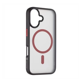 Tactical MagForce Hyperstealth 2.0 Apple iPhone 16 MagSafe kompatibilis tok, fekete/piros
