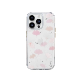 Uniq Coehl Meadow Apple iPhone 14 Pro, szilikon tok, tavaszi rózsaszín