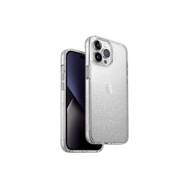 Uniq Lifepro Xtreme Tinsel Apple iPhone 14 Pro Max, csillámos szilikon tok, átlátszó