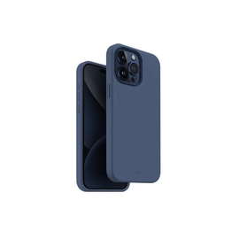 Uniq Lino Hue Apple iPhone 15 Pro Max Magsafe Szilikon tok, kék