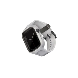 Uniq Monos Apple Watch 44/45mm hibrid szíj + tok, szürke