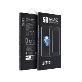 Xiaomi 12T / 12T Pro, 5D Full Glue hajlított tempered glass kijelzővédő üvegfólia, fekete