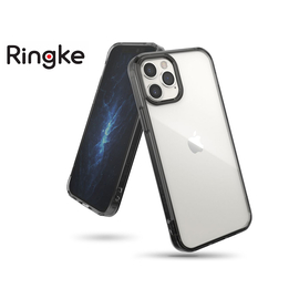 Apple iPhone 12/12 Pro ütésálló hátlap - Ringke Fusion - smoke black