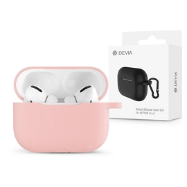 Devia szilikon tok AirPods Pro2 fülhallgatóhoz - Devia Silicone Case Suit For   AirPods Pro2 - rózsaszín