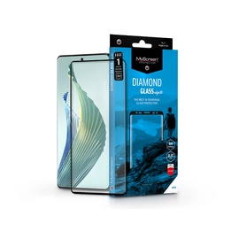 Honor Magic 5 Lite edzett üveg képernyővédő fólia ívelt kijelzőhöz - MyScreen   Protector Diamond Glass Edge3D - fekete