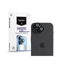 MyScreen Protector Diamond Glass hátsó kameralencse védő edzett üveg - Apple    iPhone 15/15 Plus - fekete