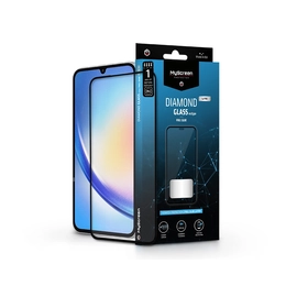 Samsung SM-A356 Galaxy A35 5G edzett üveg képernyővédő fólia - MyScreen         Protector Diamond  Glass Lite Edge2.5D Full Glue - fekete