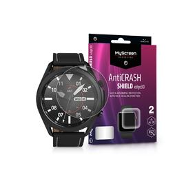 Samsung Galaxy Watch 3 (41 mm) ütésálló képernyővédő fólia - MyScreen Protector AntiCrash Shield Edge3D - 2 db/csomag - transparent