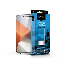 Xiaomi Redmi Note 13 Pro+ edzett üveg képernyővédő fólia ívelt kijelzőhöz -     MyScreen Protector Diamond Glass Edge3D - fekete