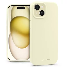 Apple iPhone 15 szilikon hátlap - Roar Cloud Skin - sárga