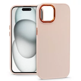 Apple iPhone 15 szilikon hátlap - Frame - pink