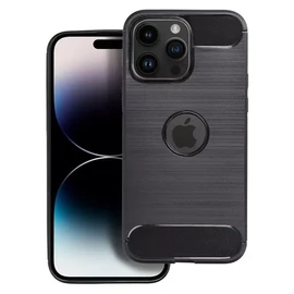 Forcell Carbon Apple iPhone 16 Pro szilikon tok, fekete